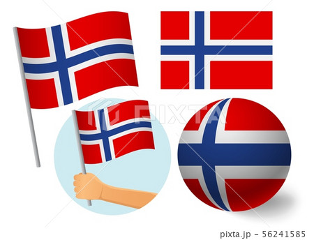 Norway flag icon set Norway flag icon set 56241585