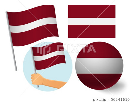 latvia flag icon set 56241610