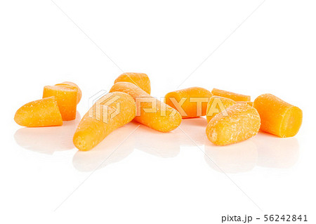 Orange baby carrot isolated on white 56242841