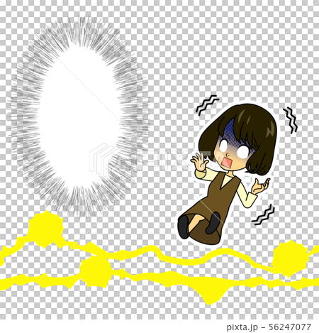 Manga-like normal girls surprised small 56247077