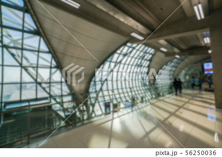 Blur background of building interior at hallway. 56250036