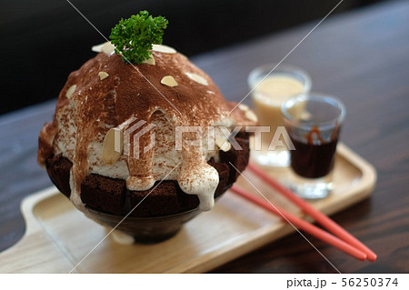 kakigori or Japanese shaved ice dessert kakigori or Japanese shaved ice dessert 56250374