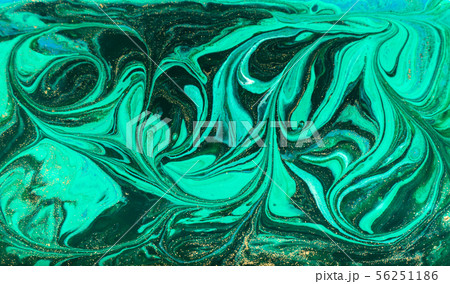 Green marbling pattern. Beautiful abstract background. Green marbling pattern. Beautiful abstract background. 56251186