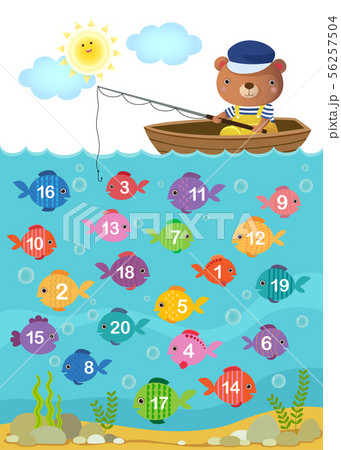 Learn counting number with cute bear 56257504