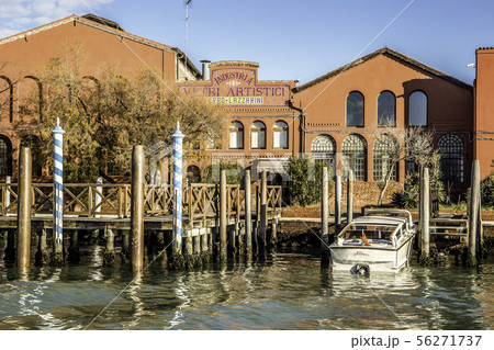 Murano island in the Venetian lagoon Murano island in the Venetian lagoon 56271737