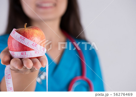 Healthy lifestyle, food and sport concept. 56276469