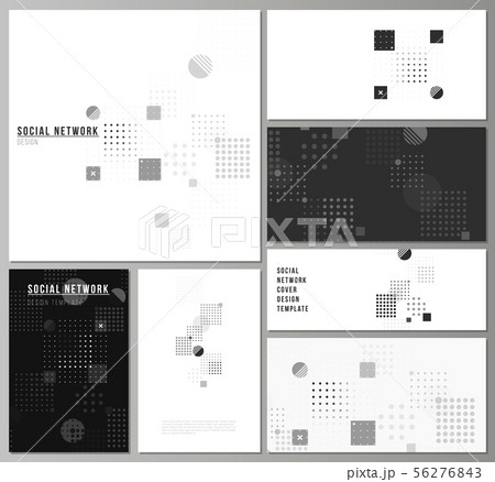 The minimalistic abstract vector illustration of the editable layouts of modern social network The minimalistic abstract vector illustration of the editable layouts of modern social network 56276843