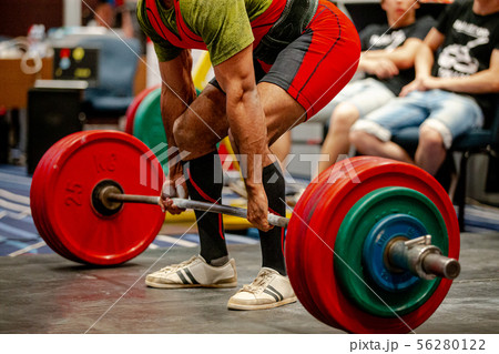 indian athlete powerlifter deadlift exercise 56280122