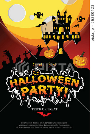 Halloween lettering Halloween Party. Halloween lettering Halloween Party. 56280423