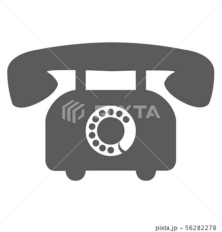 固定電話 イラスト アイコンのイラスト素材