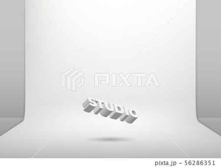 Grey studio background. Studio backdrop 56286351