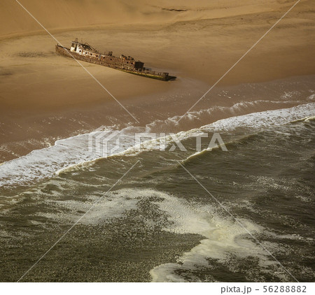 The Edwin Bolin is a famous shipwreck that has migrated 800 meters from the water 56288882