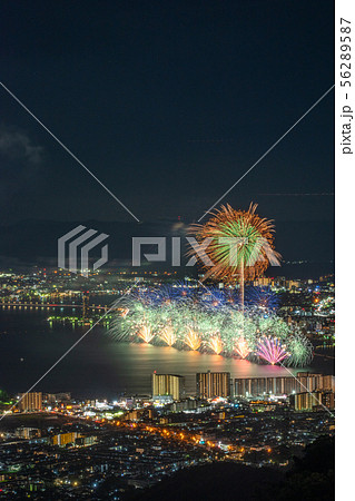 夢見が丘展望台からの琵琶湖花火 56289587