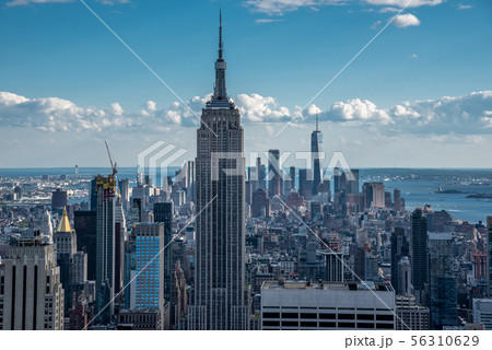 Looking South from the top of Manhattans midtown 56310629