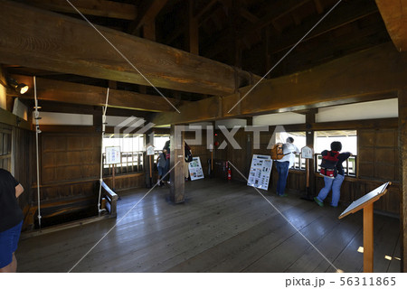 丸岡城 天守閣内部 三層(福井県坂井市) 丸岡城 天守閣内部 三層(福井県坂井市) 56311865