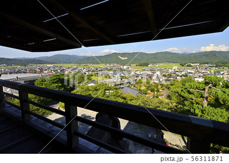 丸岡城　天守閣内部　三層からの眺め（福井県坂井市） 56311871