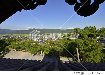 丸岡城　天守閣内部　二層からの眺め（福井県坂井市） 56311875