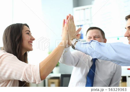 Smart business team in office 56329363