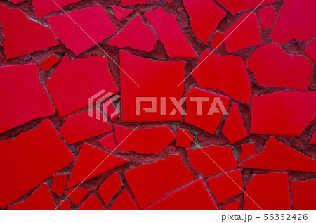 Red mosaic texture. 56352426