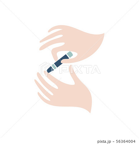 World Diabetes Day symbol. Awareness medical infographic design element. Hand with blood from finger 56364004