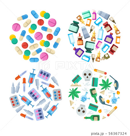 Medicine cartoon pill, drug, table, antibiotics, medication 56367324