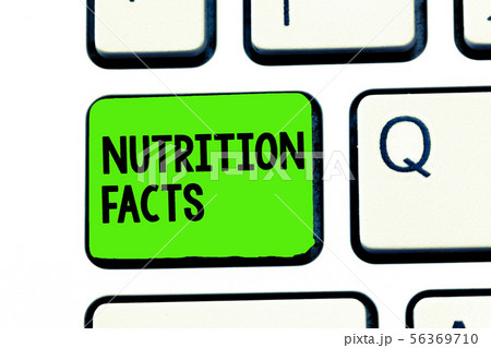 Conceptual hand writing showing Nutrition Facts Conceptual hand writing showing Nutrition Facts 56369710