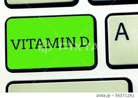 Writing note showing Vitamin D. Business photo 56371261