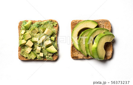 avocado sandwich on clean surface 56373237