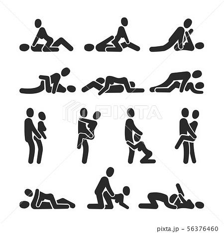 Sexual Position Vector Icons Sex Positioning のイラスト素材