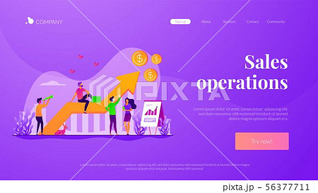Sales growth landing page template 56377711