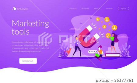 Satisfaction and loyalty landing page template 56377761