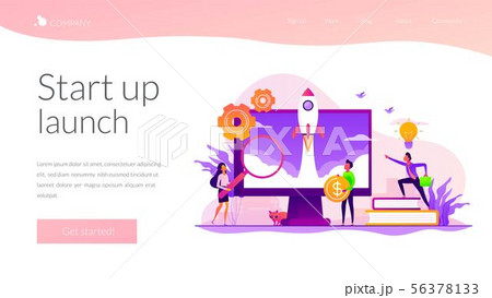 Start up landing page template 56378133