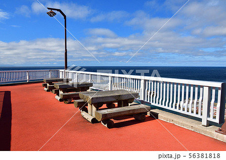 北海道乙部町で元和台海浜公園の夏の風景を撮影 北海道乙部町で元和台海浜公園の夏の風景を撮影 56381818