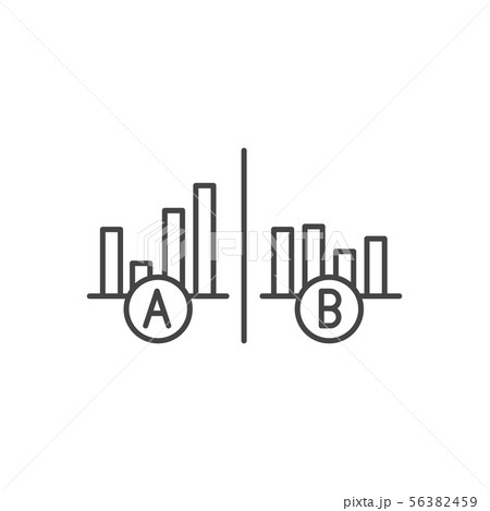Testing, Trial, and Research Icon w A and B Testing, Trial, and Research Icon w A and B 56382459