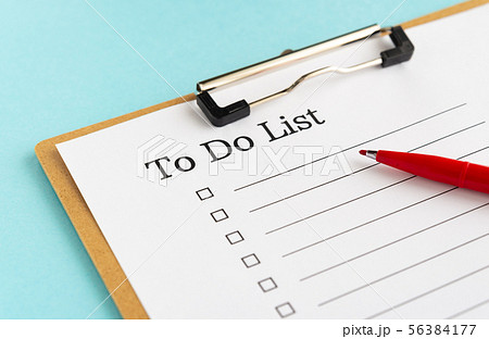 To Do List　チェックリスト　やることリスト　一覧表　クリップボード 56384177