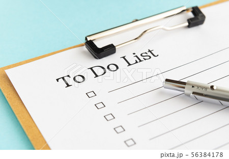 To Do List　チェックリスト　やることリスト　一覧表　クリップボード 56384178