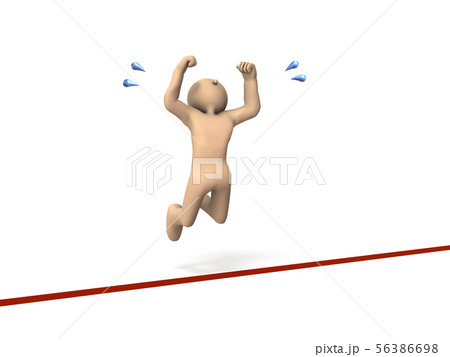 境界線を飛び越えるキャラクター 境界線を飛び越えるキャラクター 56386698