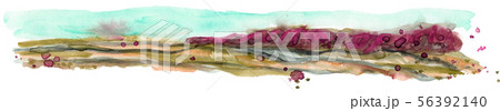 Hand Drawn Watercolor Landscape 56392140