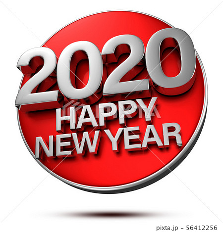 Happy New Year 2020 3d のイラスト素材 56412256 Pixta