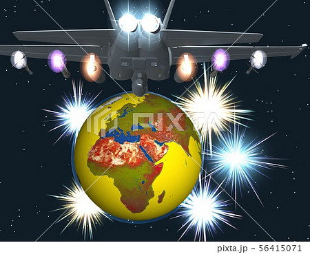 地球(ヨーロッパ,中東,アフリカ)　世界　戦争　争い　紛争　イメージ 56415071