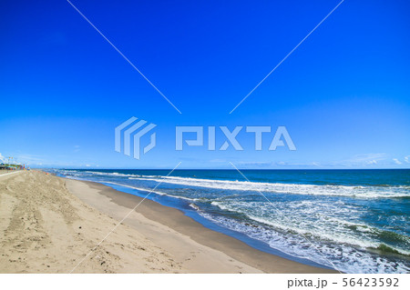 九十九里海岸白子町中里海水浴場付近 九十九里海岸白子町中里海水浴場付近 56423592