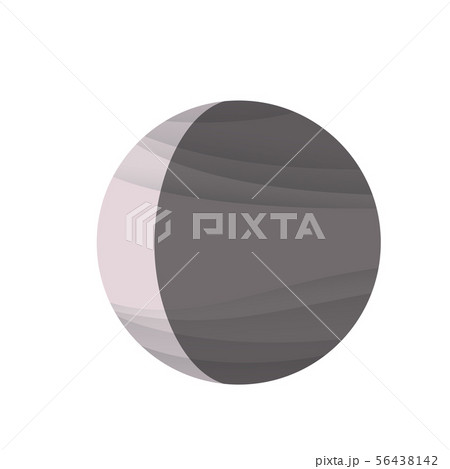 Powdery pink decrease moon icon on white Powdery pink decrease moon icon on white 56438142