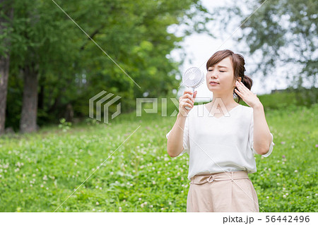 新緑の中の女性 56442496