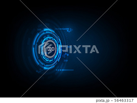 Abstract Futuristic Technology Background Withのイラスト素材