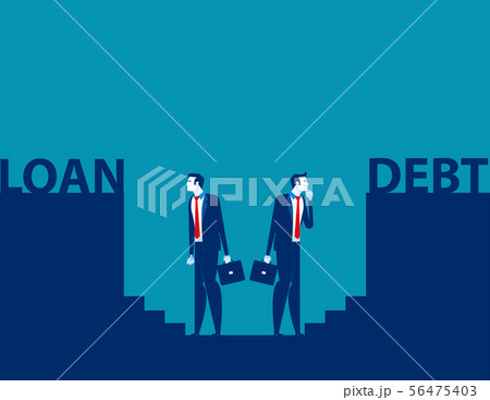 Risks of doing business. Concept business vector 56475403