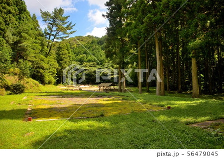 山口・萩・大板山たたら製鉄遺跡・全体の眺め（１） 56479045