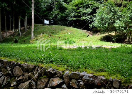 山口・萩・大板山たたら製鉄遺跡・元小屋跡の後ろにある展望台（２） 56479171