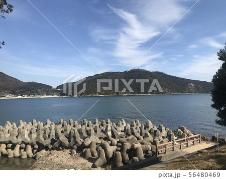 坪根から見る金ヶ崎　万葉岬　播磨灘 56480469