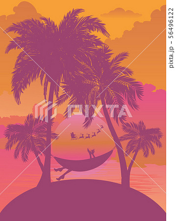 Sunrise tropical island 56496122