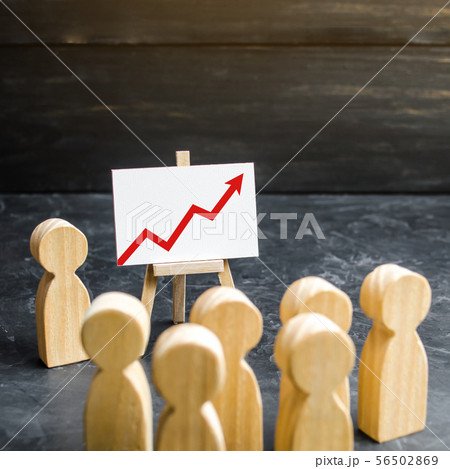Employees gathered for a meeting. Analytics report Employees gathered for a meeting. Analytics report 56502869